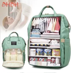 DHDH Mochila pañalera impermeable de gran capacidad para viajar