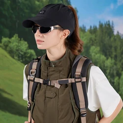 Gorra deportiva secado rápido con cola de caballo verano