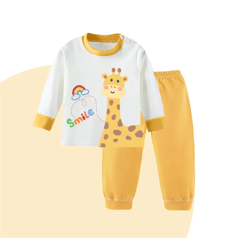 Conjunto de camiseta y pantalón de dibujos para niños, algodón