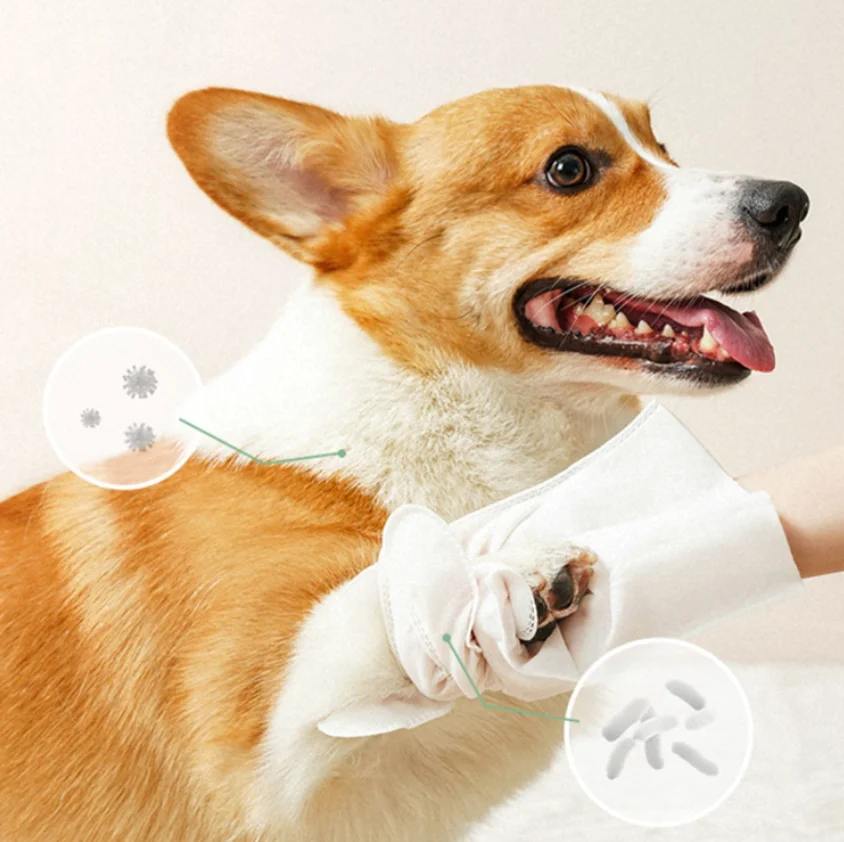 Guantes desechables para mascotas de baño y limpieza: perros, gatos - imagen 4