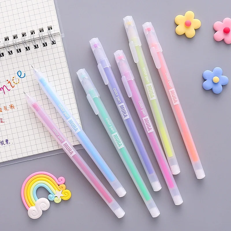 Conjunto de bolígrafos de gel kawaii