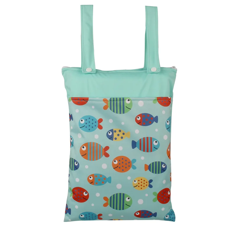Bolsa impermeable para cochecito seca y húmeda con bolsillos - imagen 5