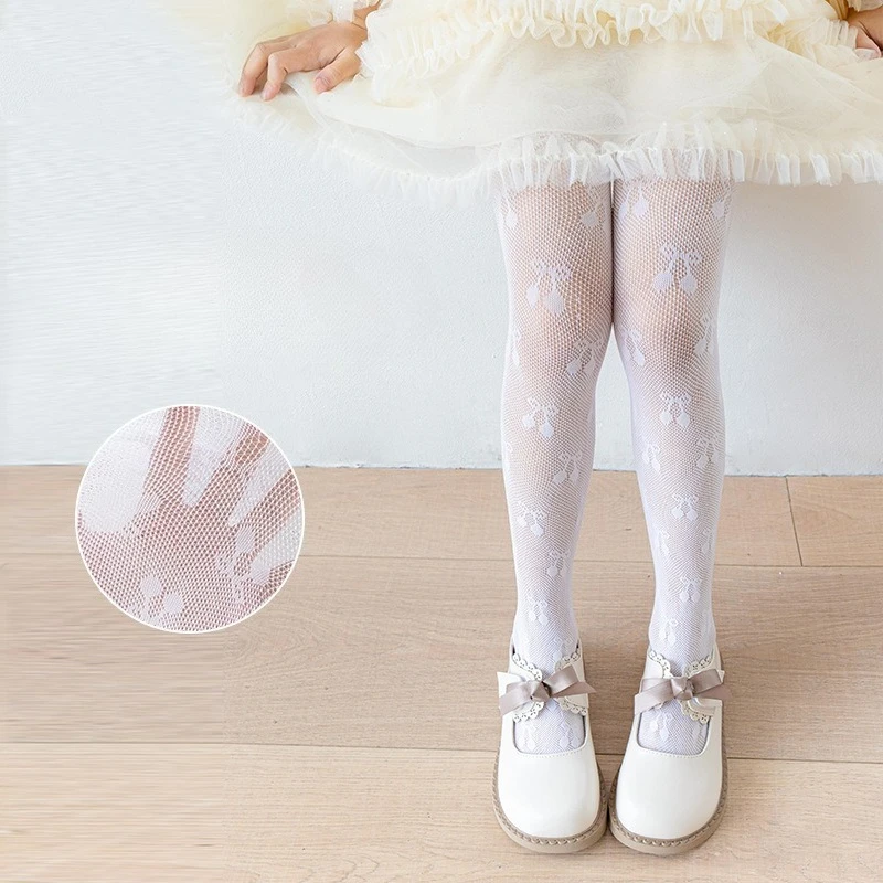 Lolita pantimedias de encaje transparente niña con cerezas - imagen 2