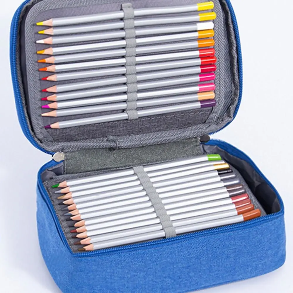 Estuche para lápices de tela Oxford portátil, gran capacidad - imagen 2