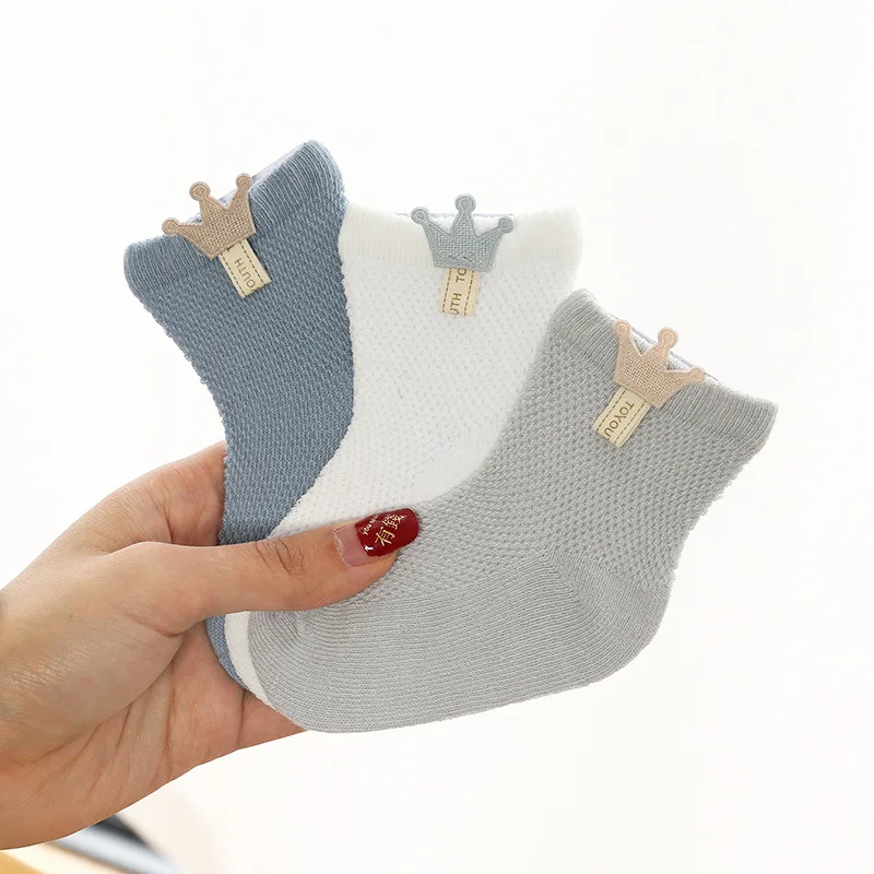 Calcetines de algodón sin costuras para bebé y niña – Malla fina verano - imagen 3
