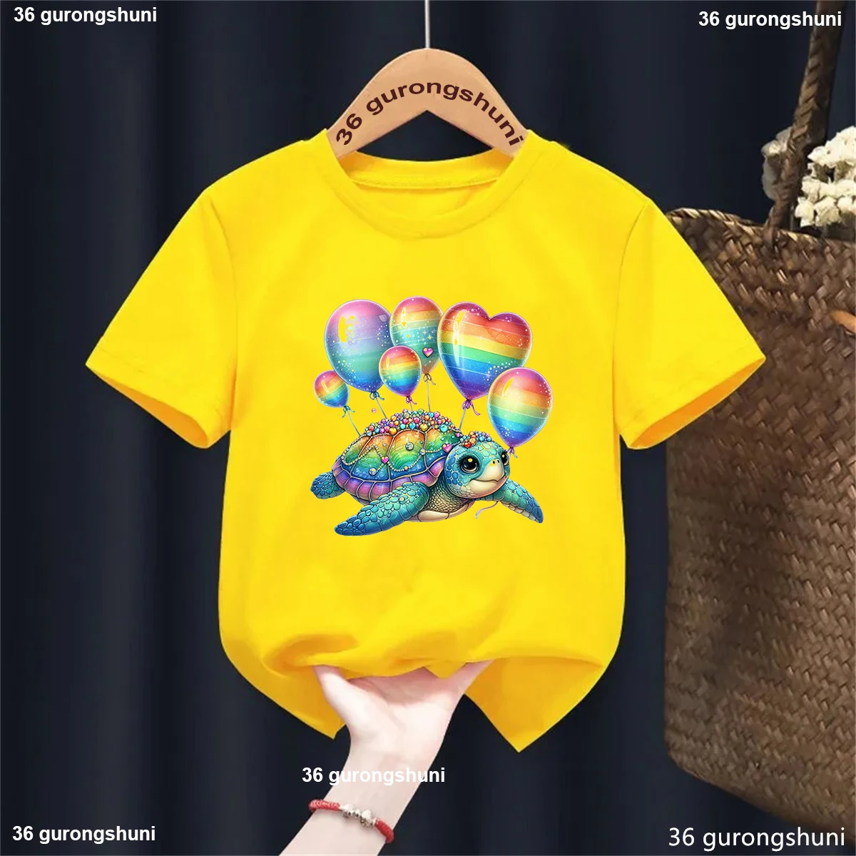 Vista de la camiseta en uso infantil