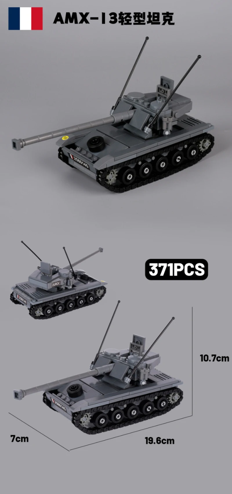 Modelo ensamblado de tanque T90