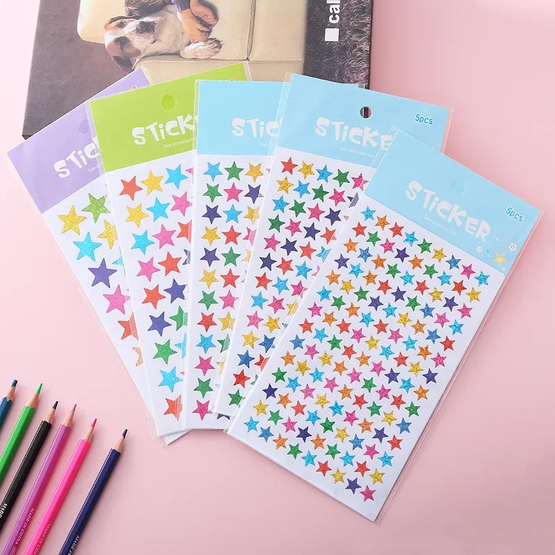 Pegatinas estrellas reflectantes para niños - Decoración escolar DIY