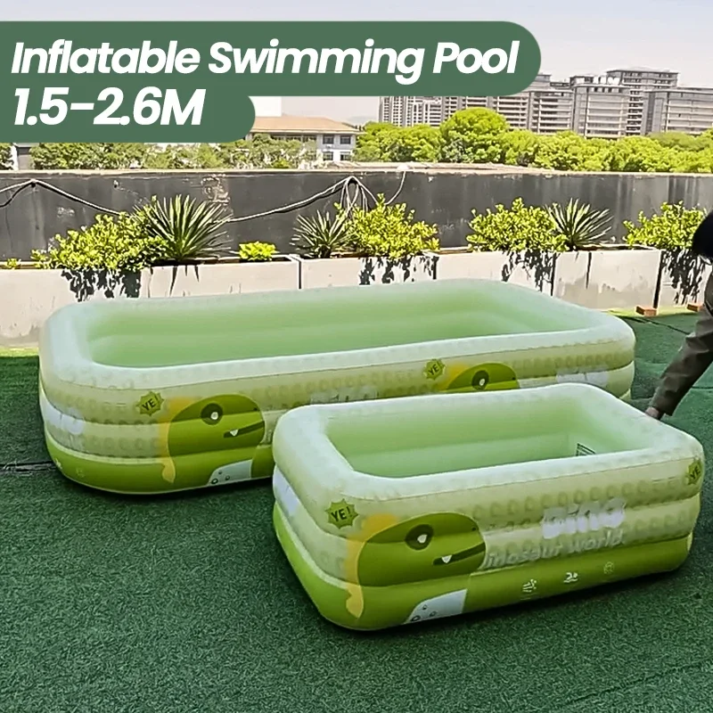 Piscina hinchable familiar de PVC reforzada para niños y adultos