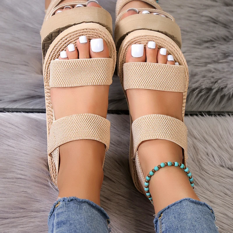 Sandalias de cuña minimalistas para mujer – Verano ligeras de EVA - imagen 3