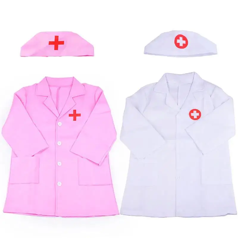 TMZ Disfraz de médico y enfermera infantil con sombrero - imagen 3