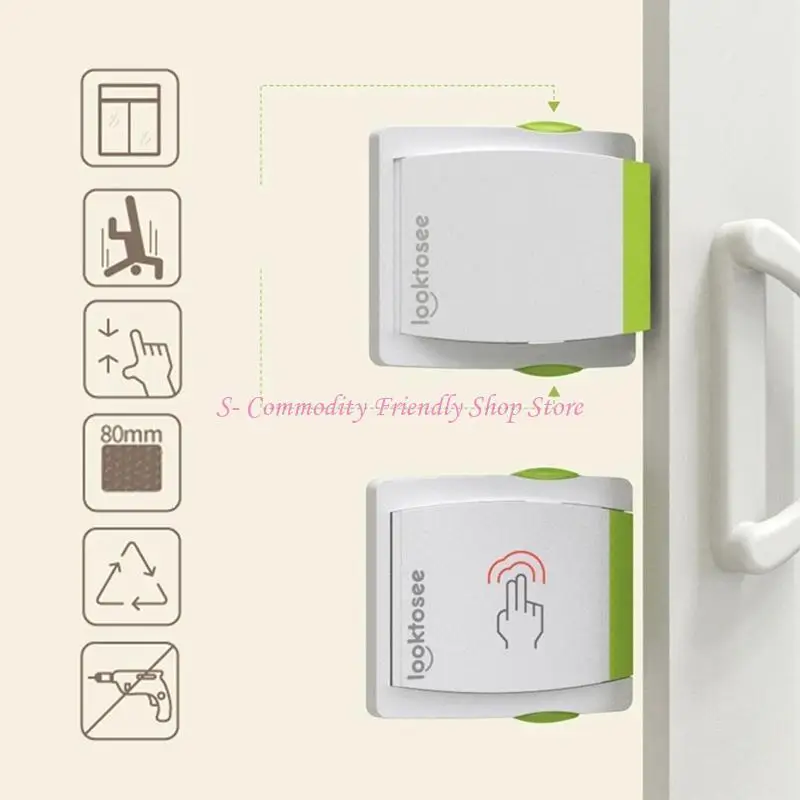 Cerradura instalada en puerta corrediza de vidrio