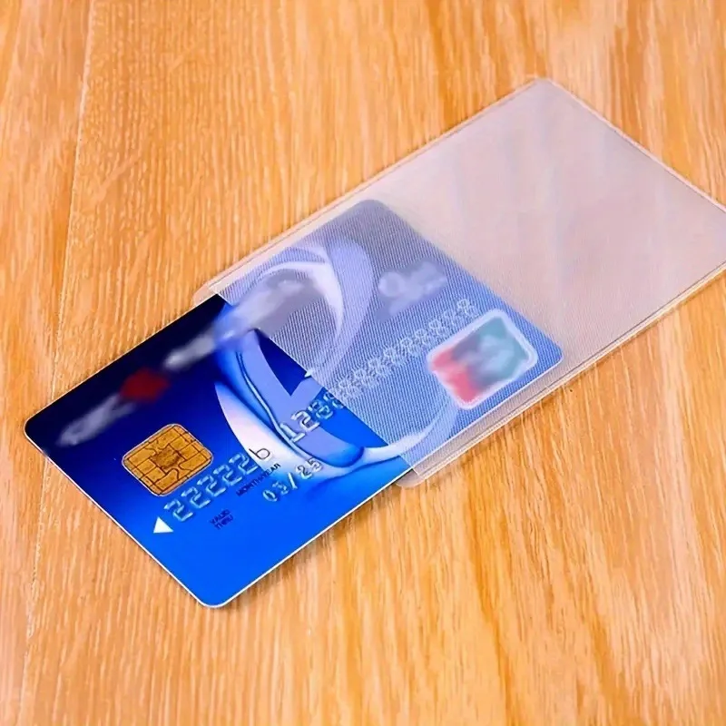 Fundas protectoras transparentes para tarjetas de crédito impermeables - imagen 2