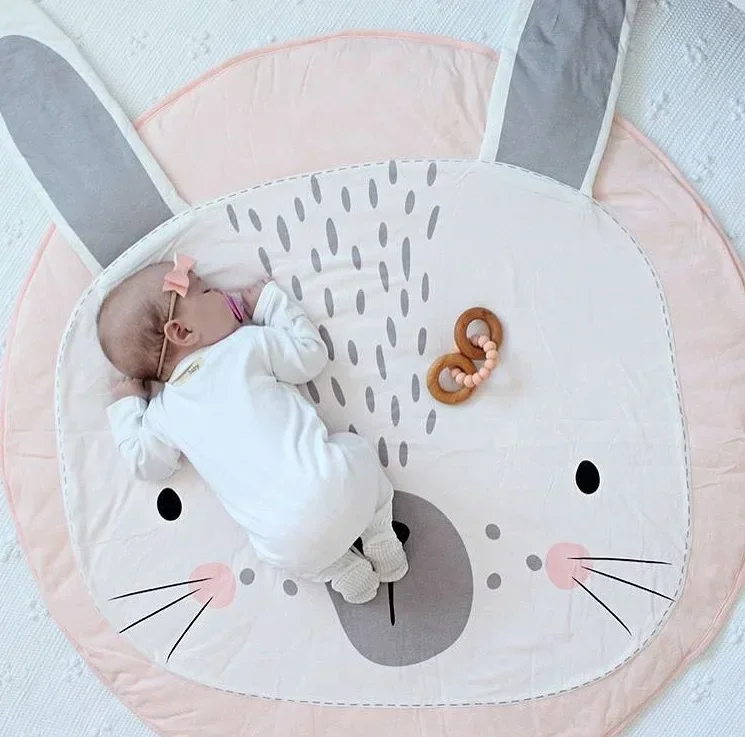 Alfombra infantil de algodón suave – Perfecta para gatear y jugar - imagen 2