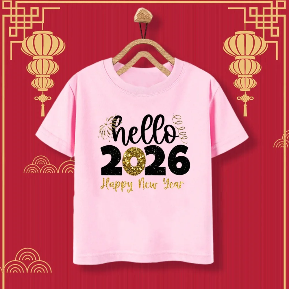 Hello 2026 Camiseta infantil con motivo Feliz Año Nuevo - imagen 5