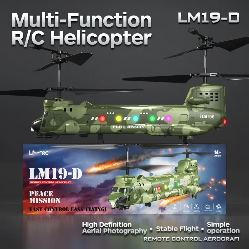 Helicóptero RC LM19-D LED con cámara HD – Juguete para niños - imagen 5