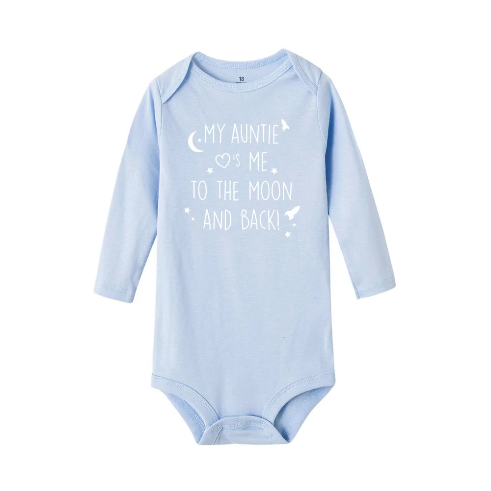 Body para bebé My Tuntie Take Me To The Moon y Back manga larga - imagen 5