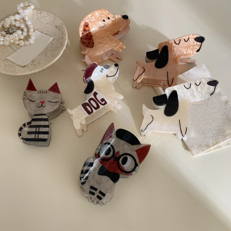 Pinza de pelo infantil con dibujos de cachorros