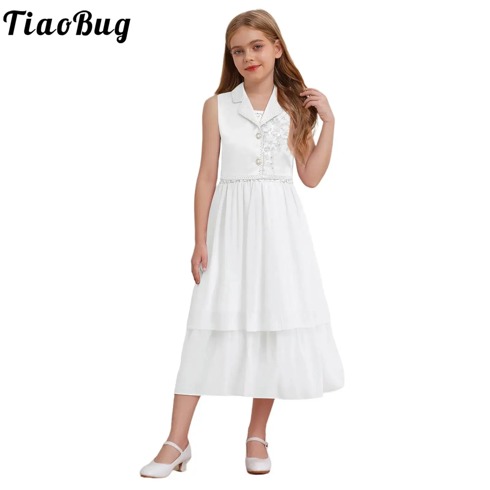 Chaqueta bolero de flores para niña – Abrigo fiesta formal - imagen 4