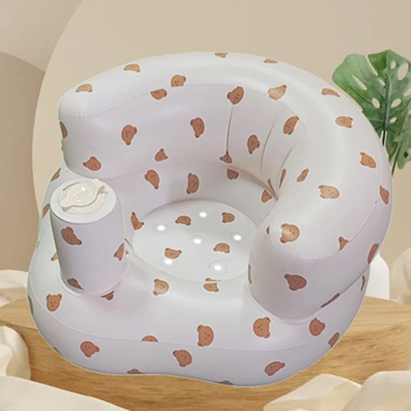 Sofá inflable para bebés con uso en el salón