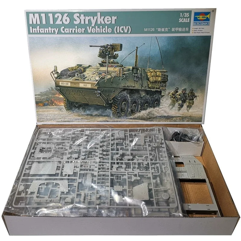 Detalle de las piezas del kit Stryker M1126