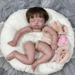 Rosalie – Muñeca realista de vinilo 48 cm con pelo enraizado