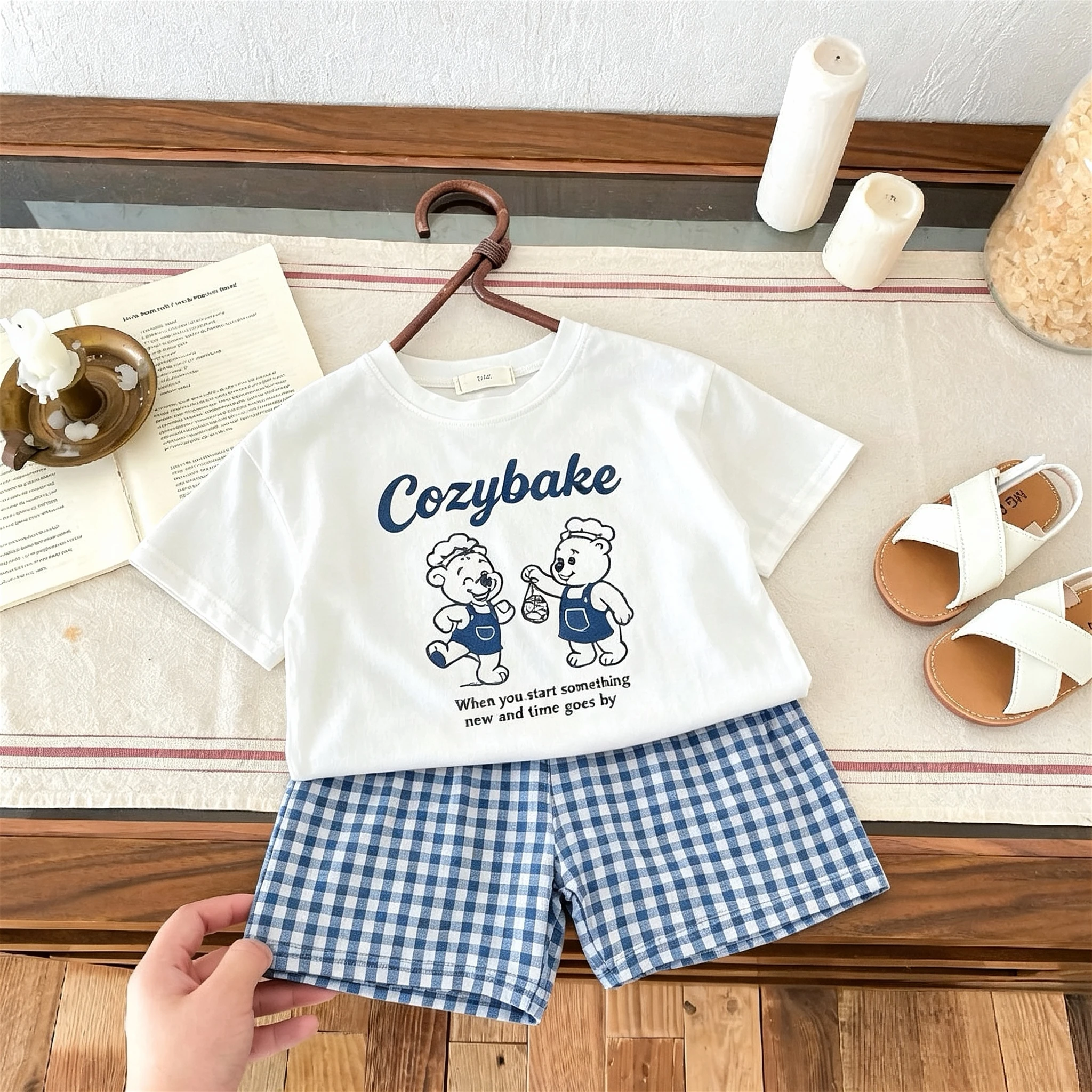 Conjunto de camiseta y pantalón corto verano para niño - imagen 4