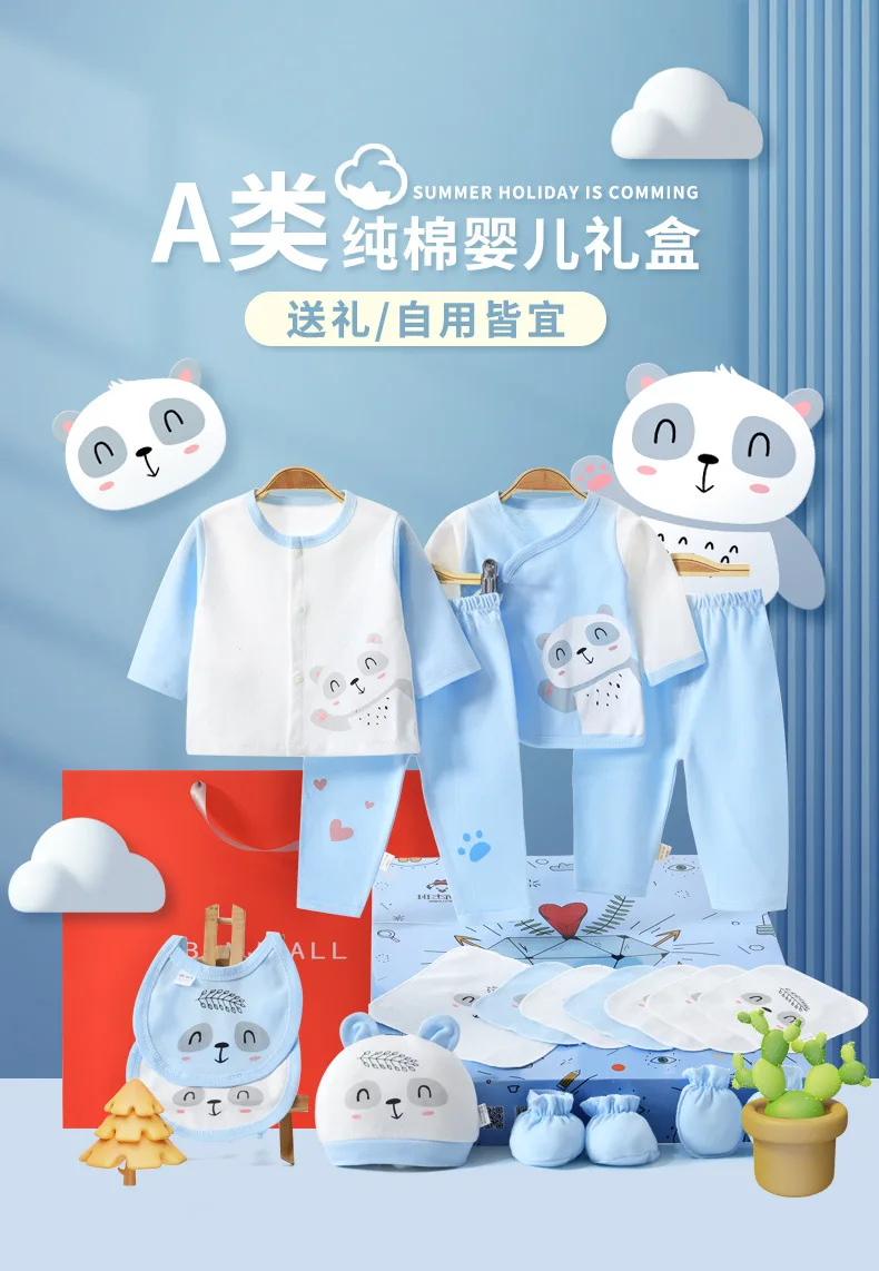 Conjunto de ropa de bebé de algodón