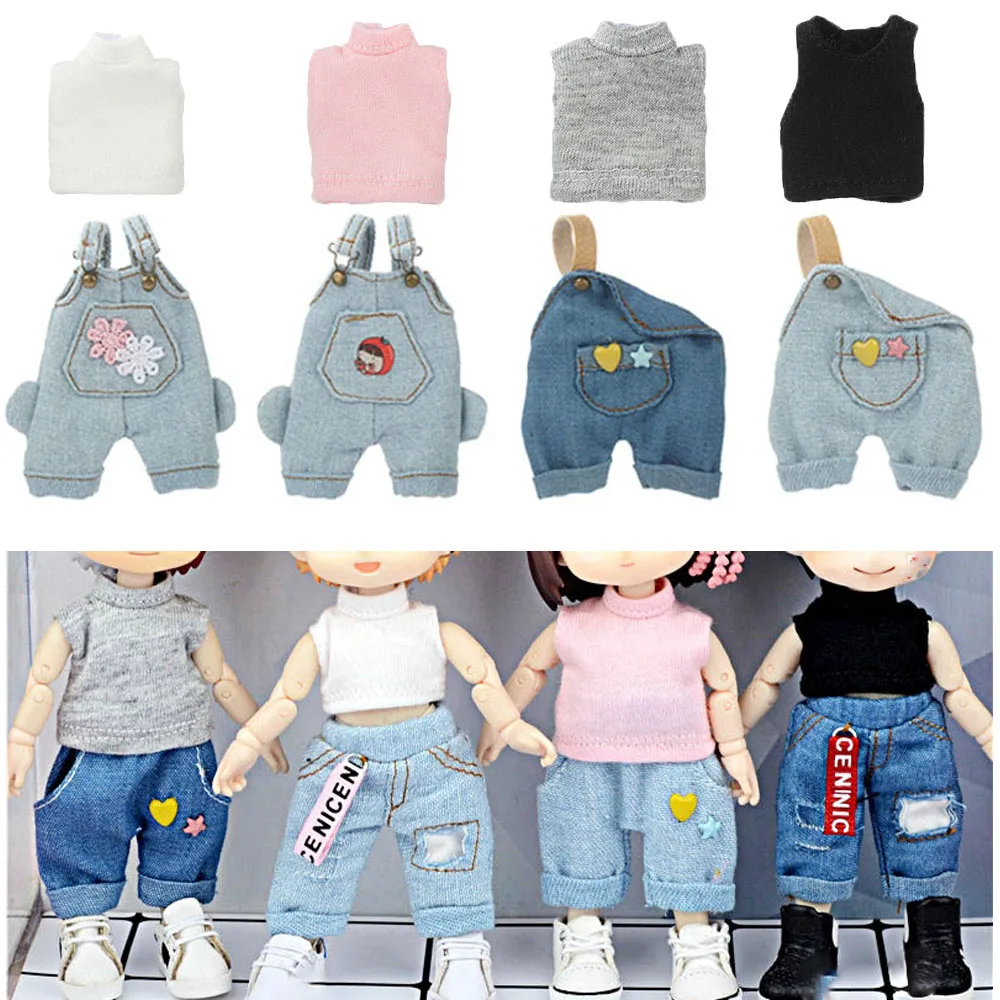 Conjunto vaquero para muñecas mini con camisa y pantalón - imagen 2