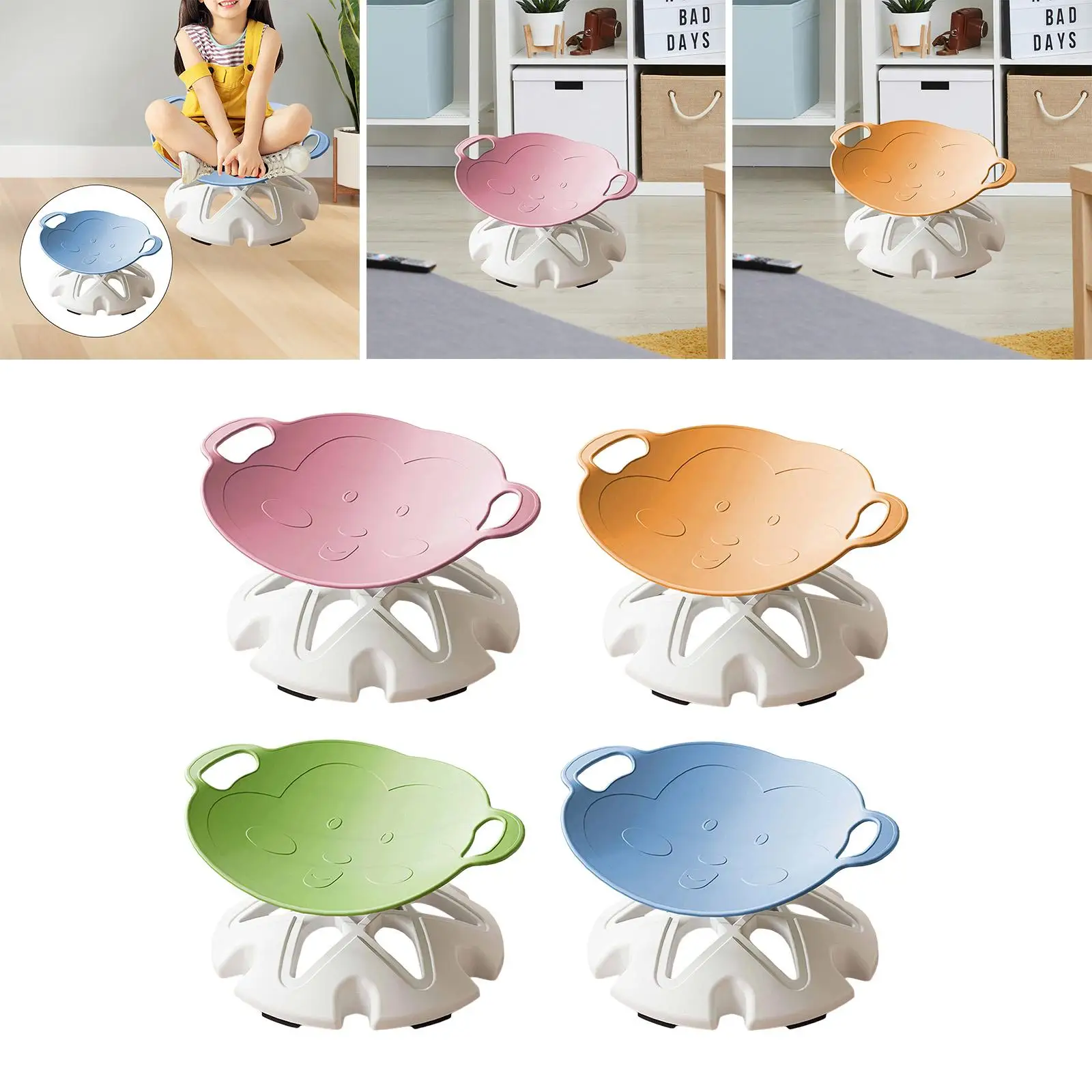 Silla pivotante infantil sensorial giratoria, juego calmante - imagen 4