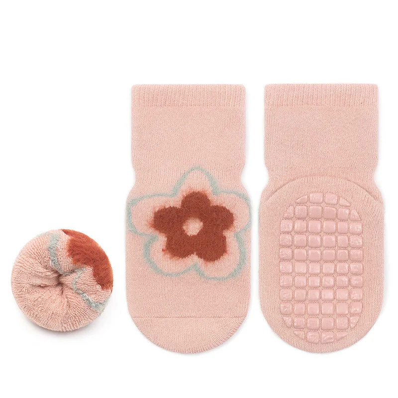 Lawadka calcetines antideslizantes de rizo para niños suaves - imagen 5
