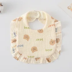 Babero gasa algodón para bebé – Protección suave alimentación