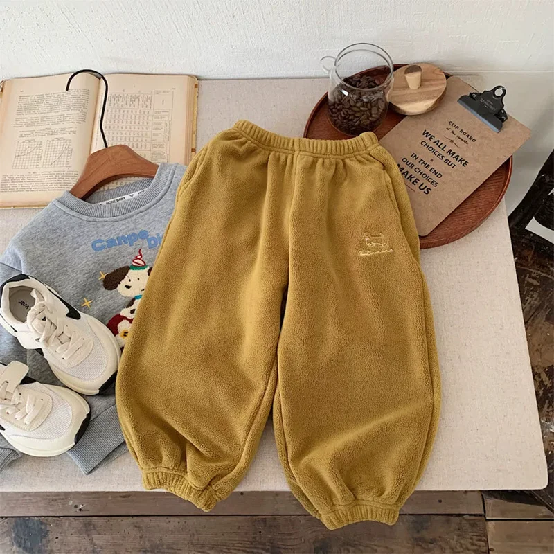 Pantalones de lana cálidos de invierno para bebé unisex – chándal - imagen 4