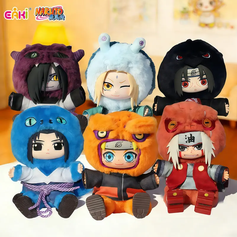 EAKI figura de peluche Naruto y Sasuke anime, caja sorpresa regalo - imagen 5