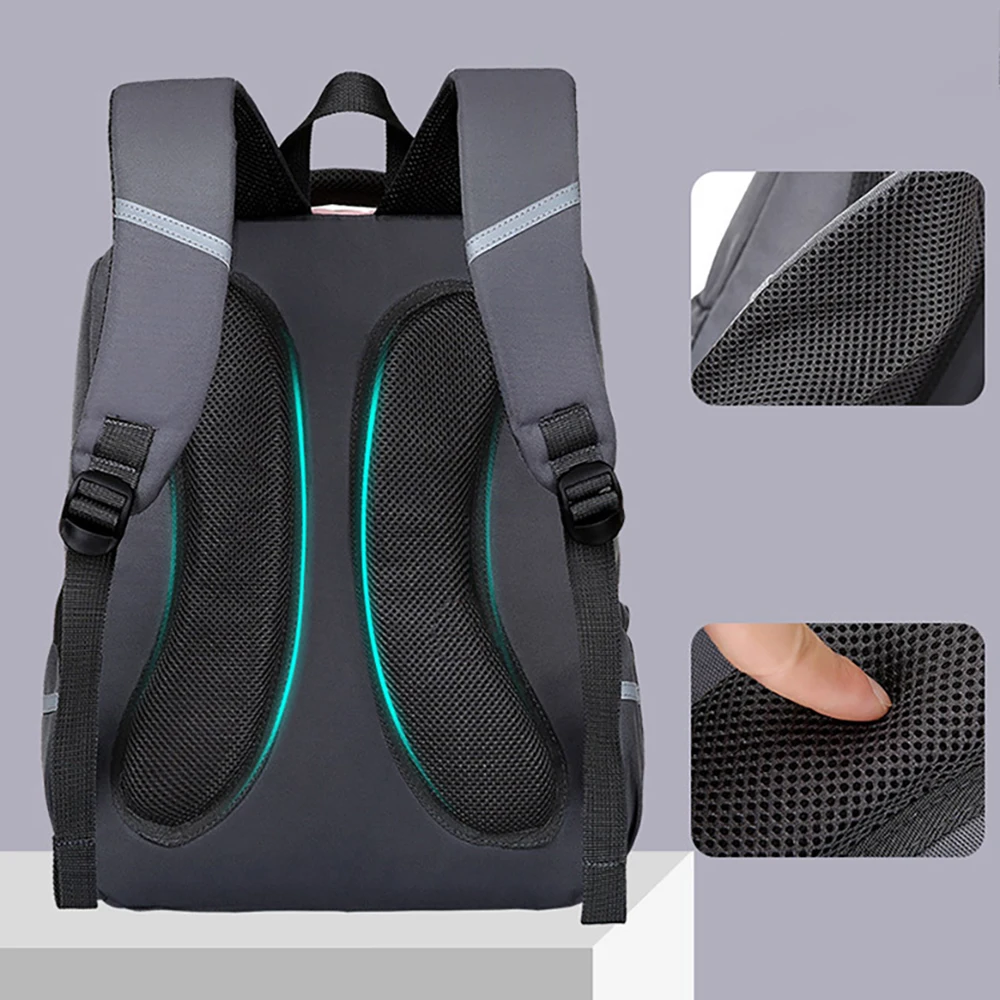 Mochila escolar impermeable con estampado dinosaurio para niños - imagen 4