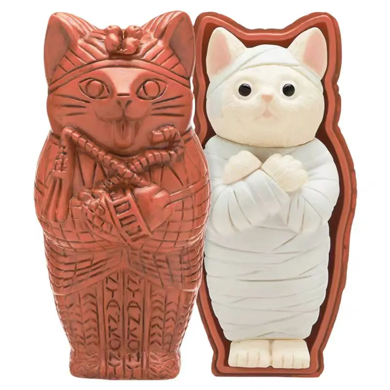 Figura de acción Gacha gato animado con dibujos infantiles colección - imagen 2