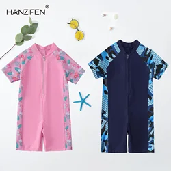Bañador de secado rápido infantil de una pieza unisex
