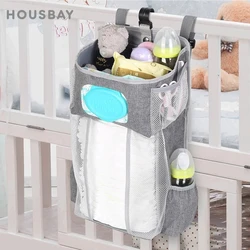Organizador de cuna colgante para pañales y ropa de bebé
