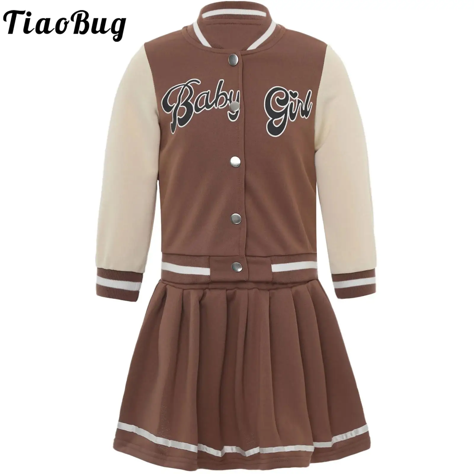 Chaqueta de béisbol con botones para niños y niñas – manga larga - imagen 5