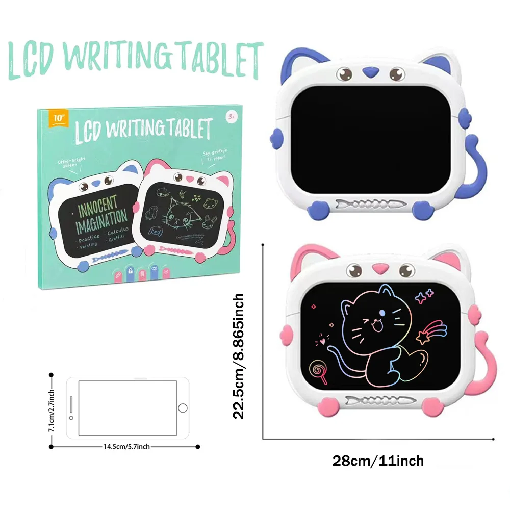 Tablero de dibujo LCD con forma de gato