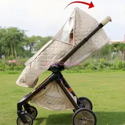 Protector impermeable para cochecito con vista clara y viento