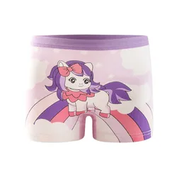Braguitas niña de algodón estampado arco iris y unicornio