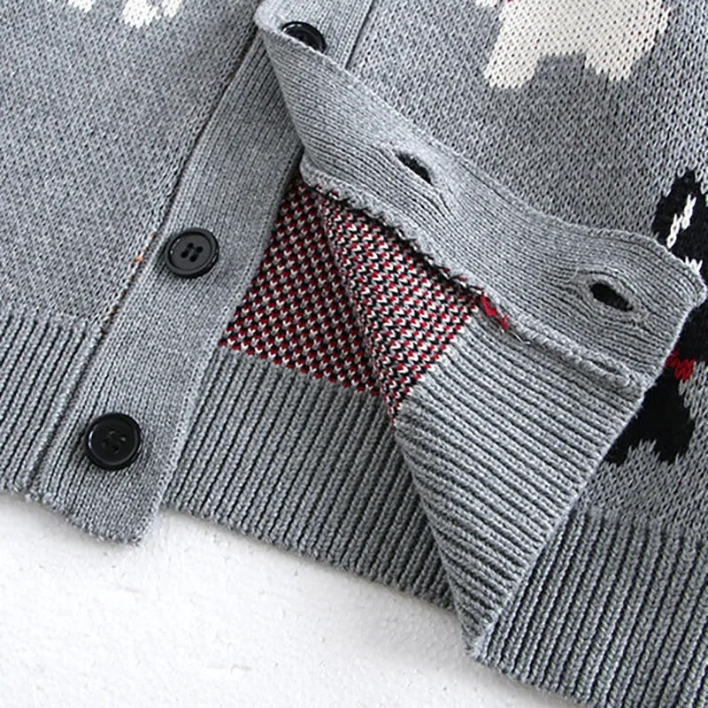 Cárdigan de punto Jacquard MILANCEL para niños – Primavera - imagen 4
