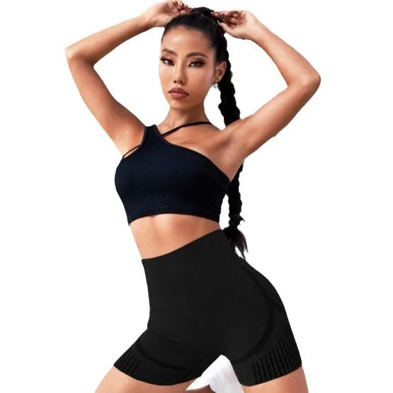 Shorts de yoga sin costuras tiro alto secado rápido - imagen 4