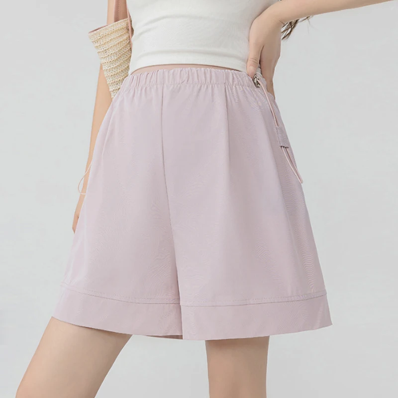 Pantalones cortos premamá sueltos finos verano pierna ancha