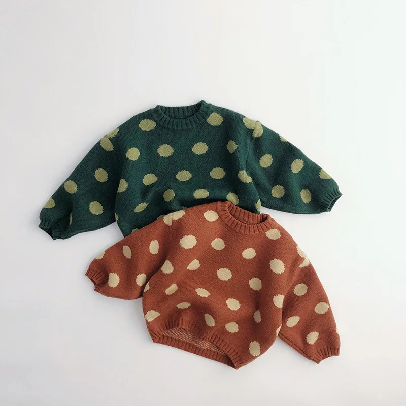 MILANCEL Jersey de punto abrigado para niños – Ideal otoño e invierno