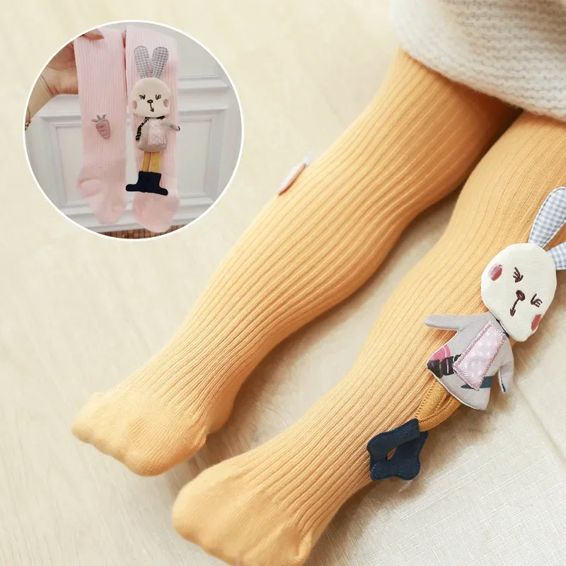 Medias de punto algodón con conejo para niña – Otoño Invierno - imagen 4