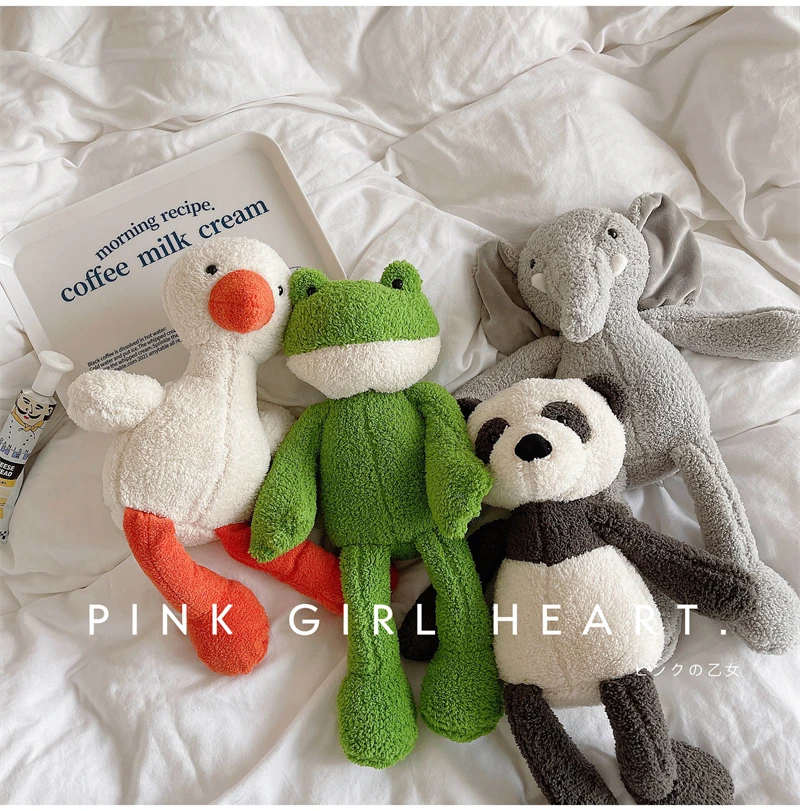 Peluche tipo animal relleno, pensado para abrazar