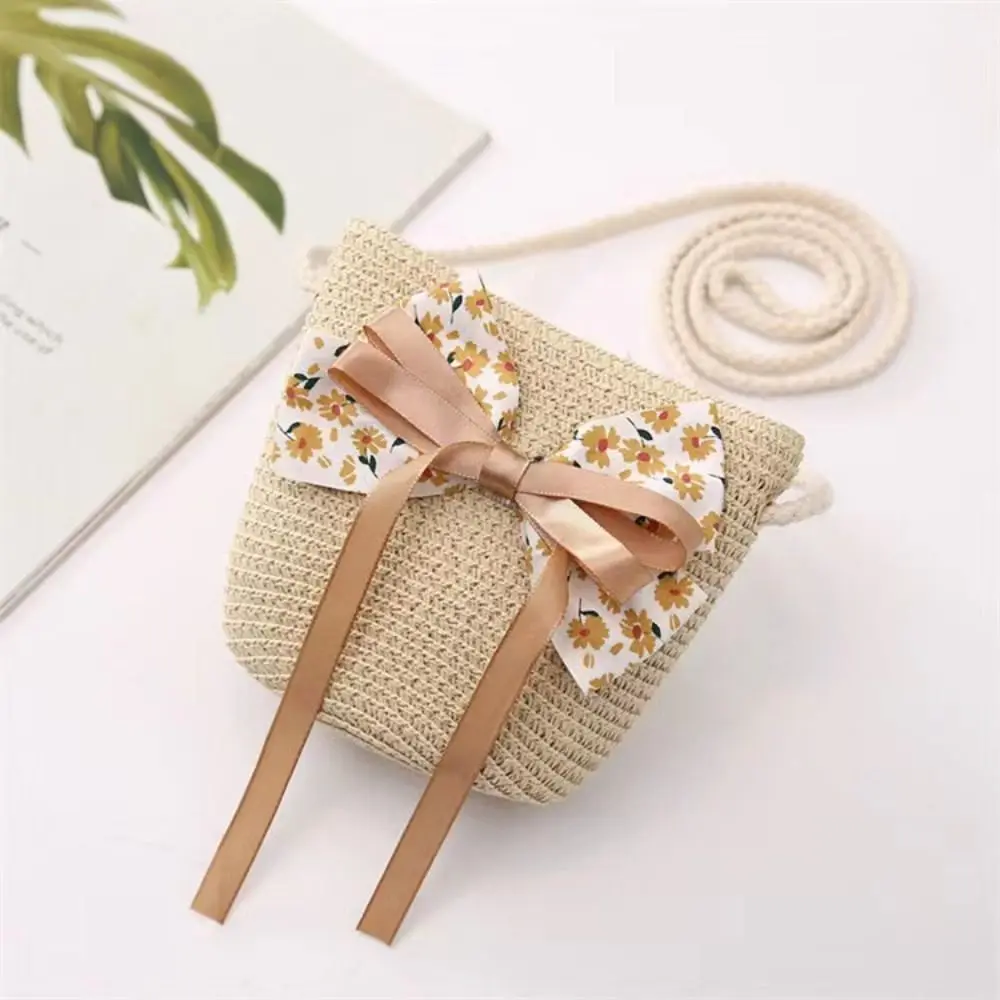 Sombrero de paja de ala ancha para niños con protección UV - Verano - imagen 4