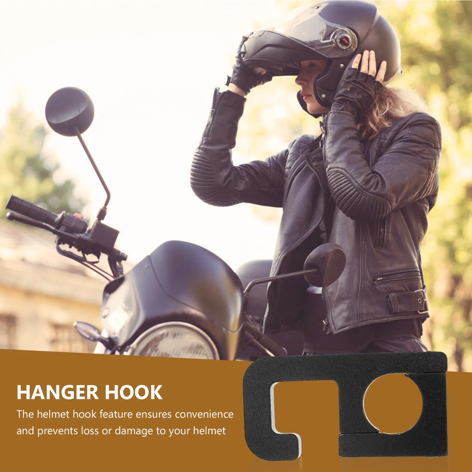 Gancho para casco aleación de aluminio resistente en scooter